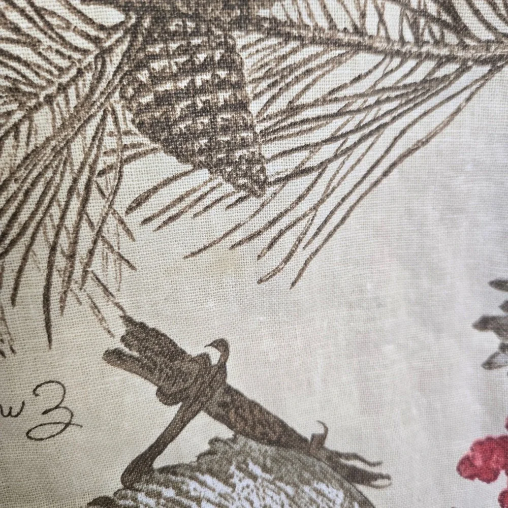 Pottery Barn Amaryllix Winter Bird Botanical Table Runner 18
